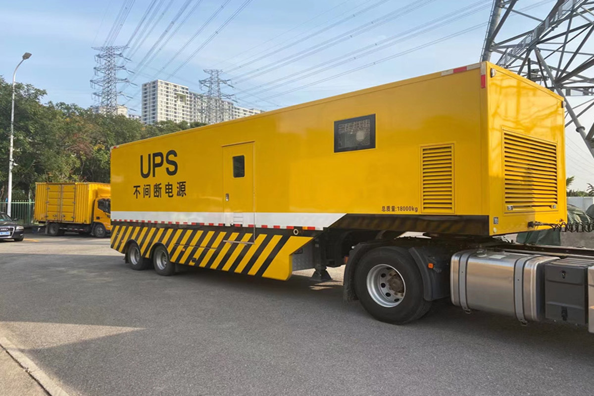 大足发电机租赁施工现场